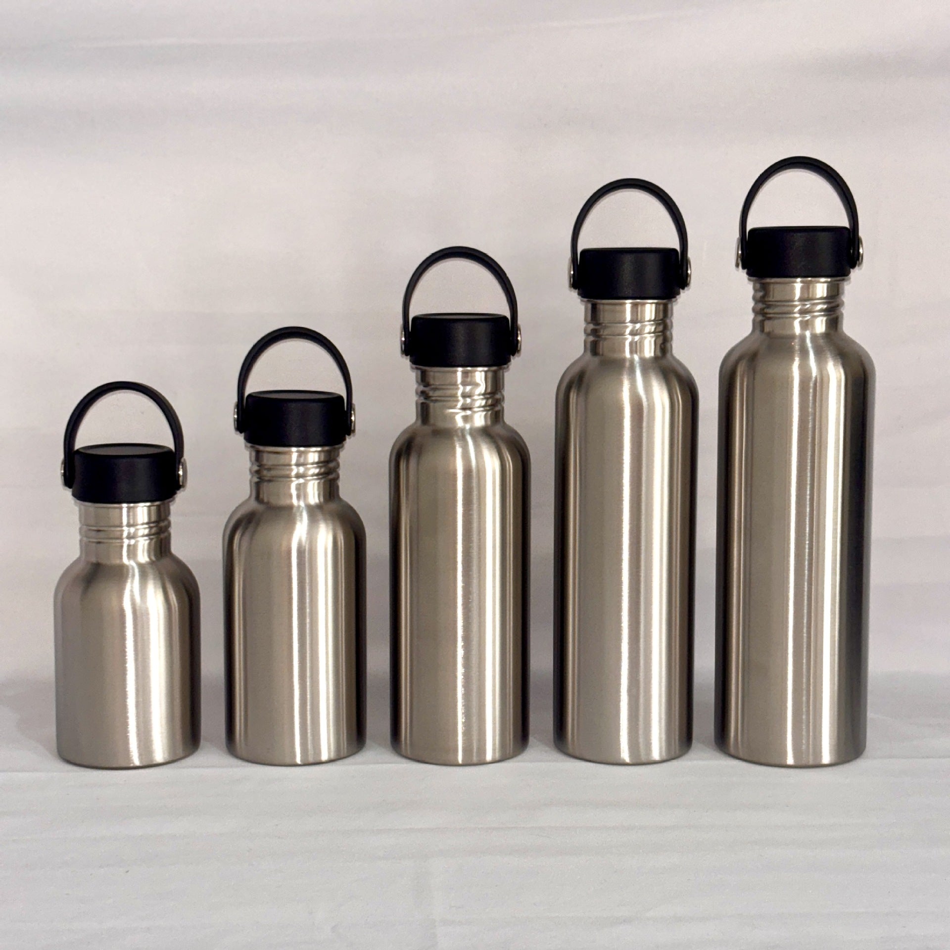 304 Stainless Steel Water Cup Sports Kettle Outdoor Portable Large Capacity Kettle Stainless Steel Single Layer American Style Large Mouth Bottle