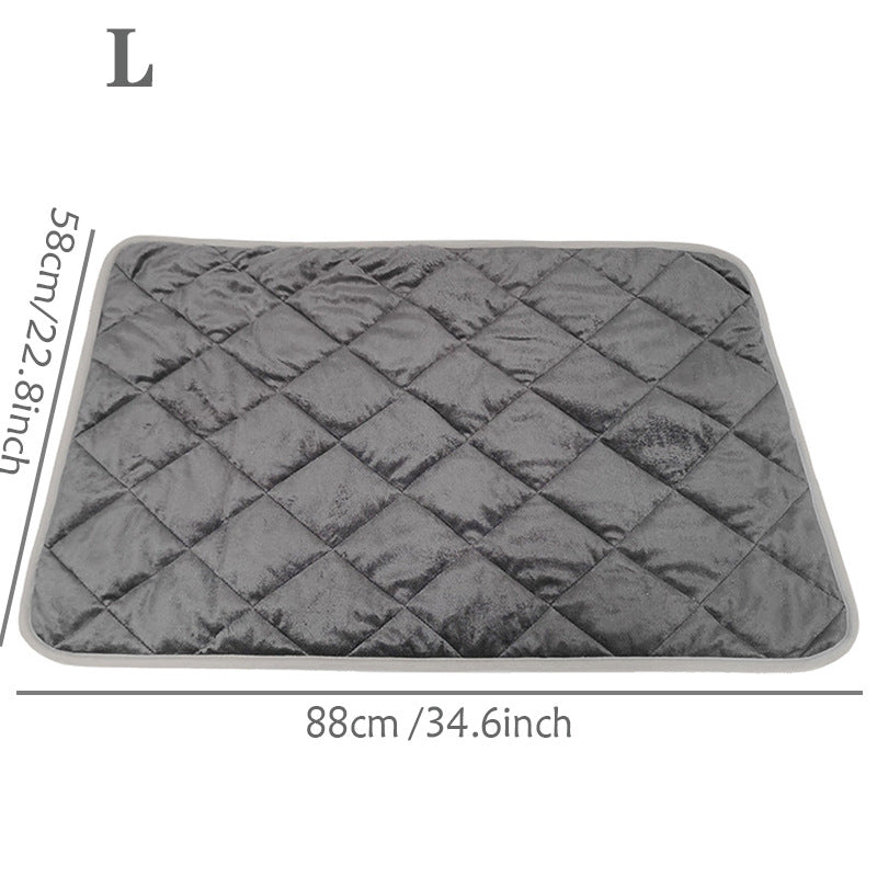 Heated pet blanket sleeping pad