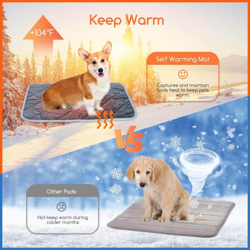 Heated pet blanket sleeping pad