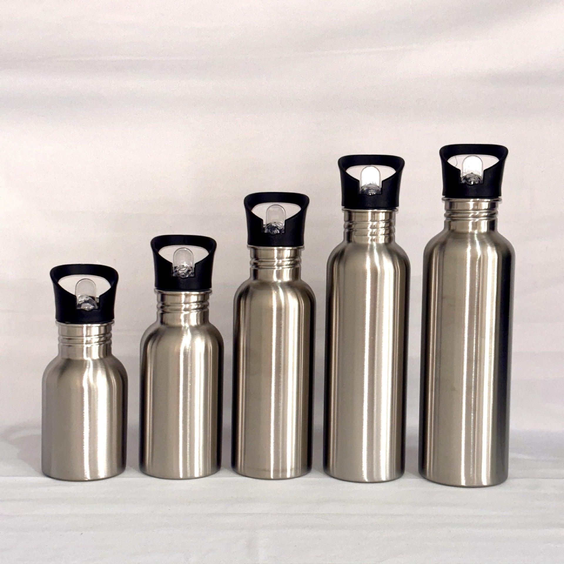304 Stainless Steel Water Cup Sports Kettle Outdoor Portable Large Capacity Kettle Stainless Steel Single Layer American Style Large Mouth Bottle