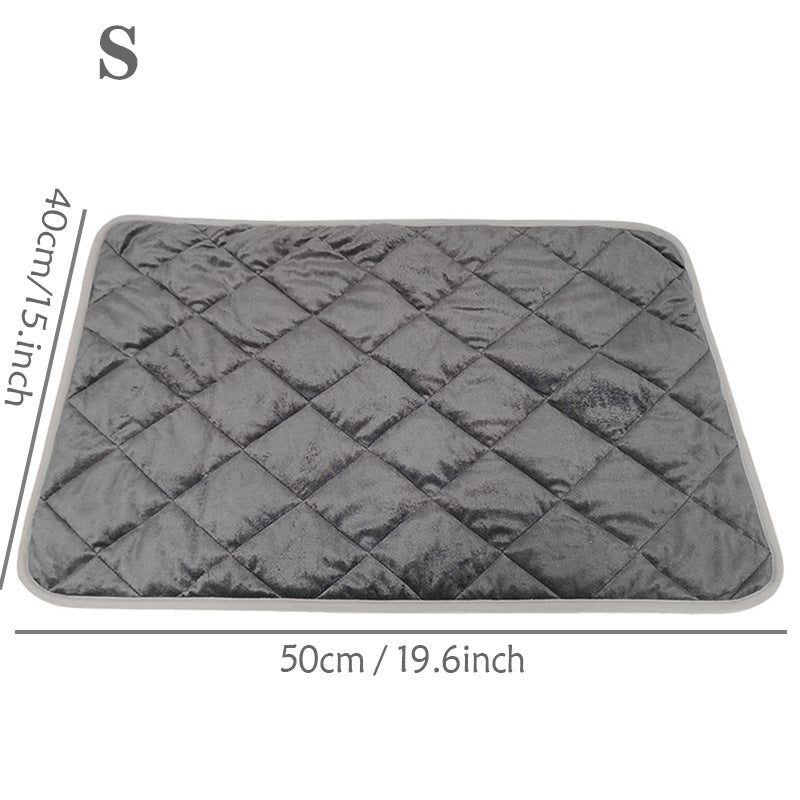 Heated pet blanket sleeping pad