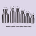 304 Stainless Steel Water Cup Sports Kettle Outdoor Portable Large Capacity Kettle Stainless Steel Single Layer American Style Large Mouth Bottle