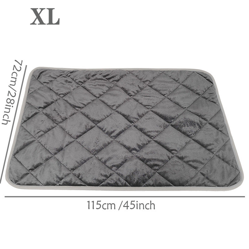 Heated pet blanket sleeping pad