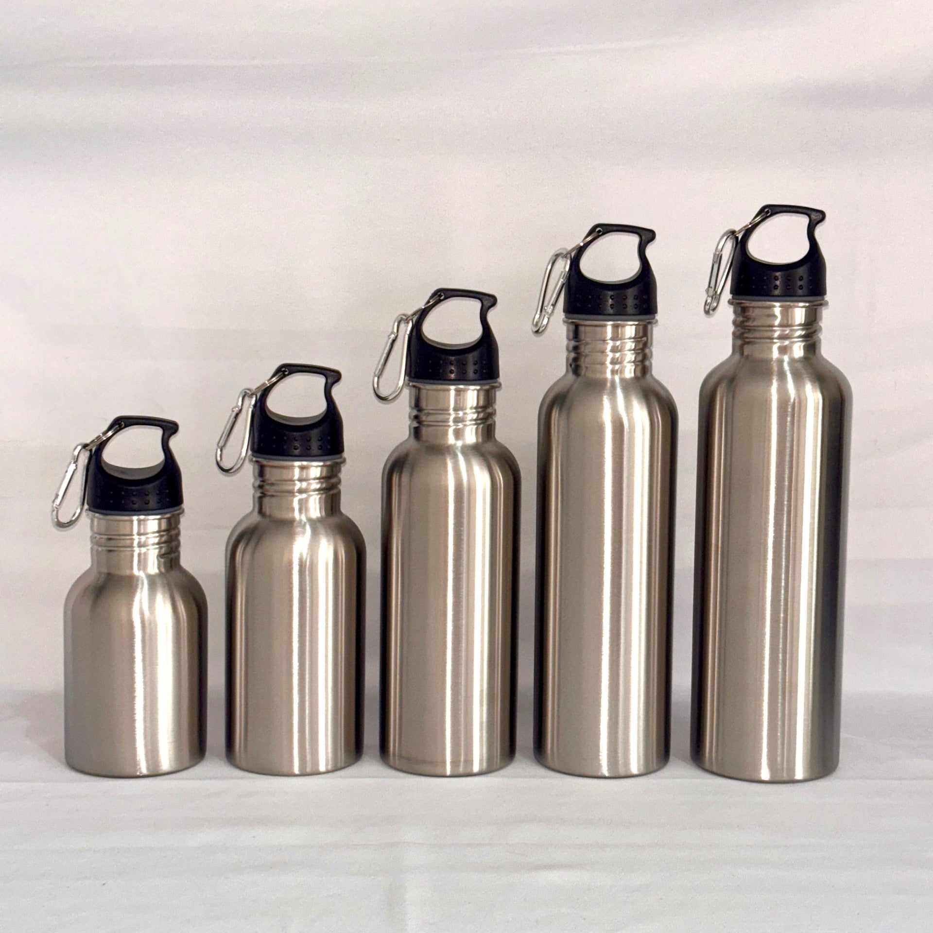 304 Stainless Steel Water Cup Sports Kettle Outdoor Portable Large Capacity Kettle Stainless Steel Single Layer American Style Large Mouth Bottle