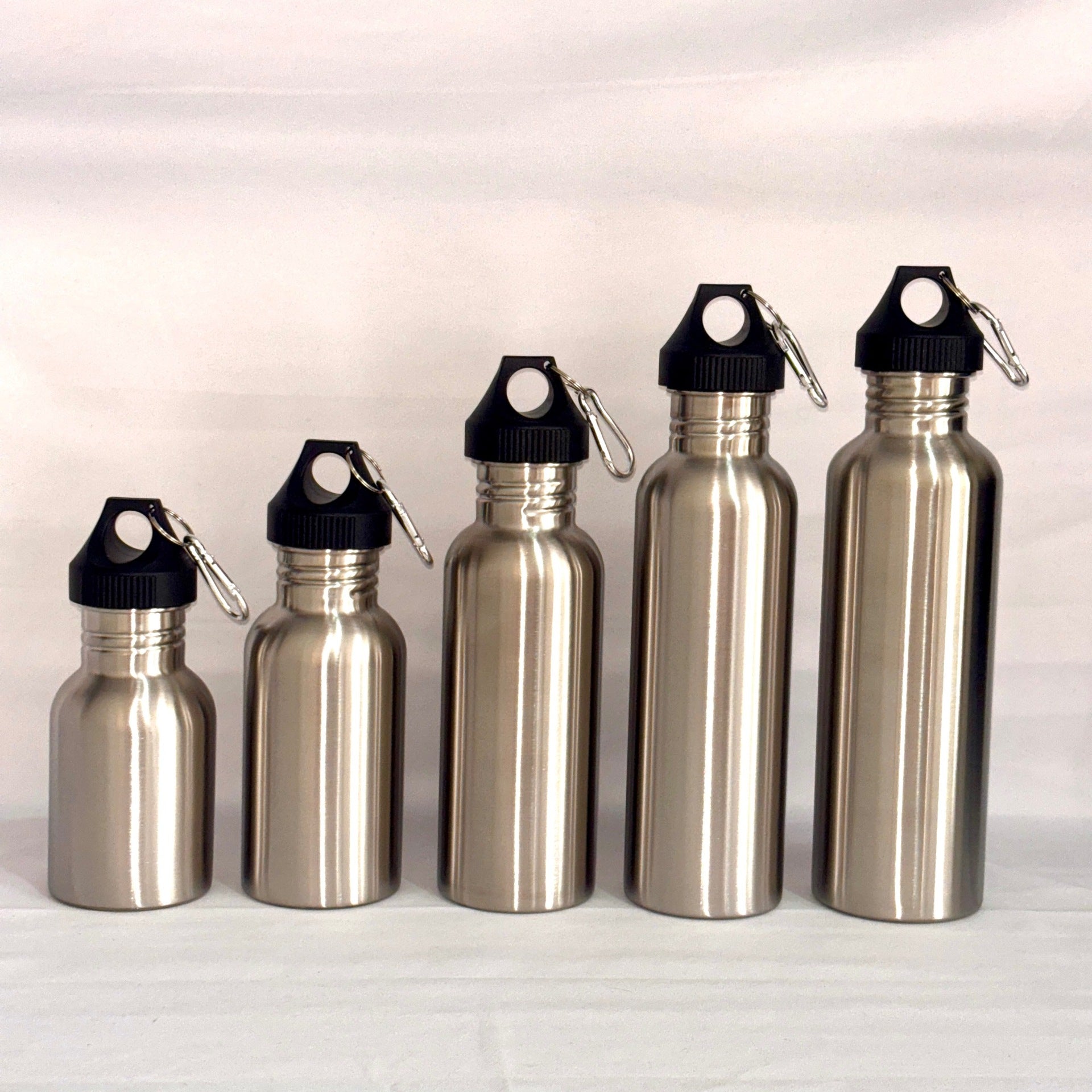 304 Stainless Steel Water Cup Sports Kettle Outdoor Portable Large Capacity Kettle Stainless Steel Single Layer American Style Large Mouth Bottle